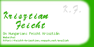 krisztian feicht business card