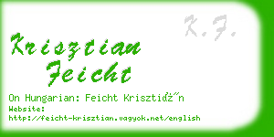 krisztian feicht business card